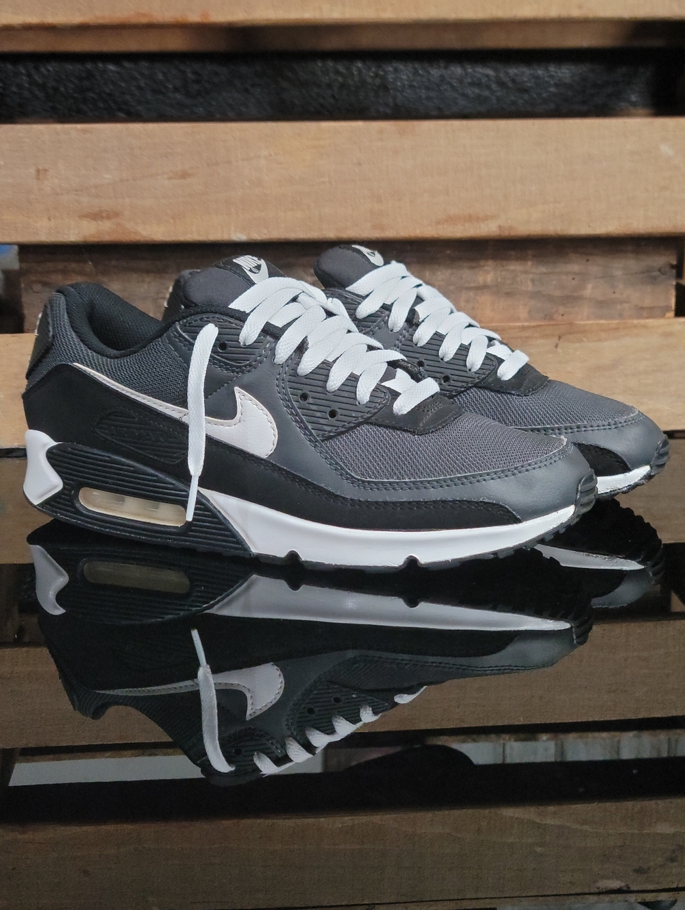 Nike Air Max 90 "Anthracite/iron Grey/White" Mens 9.5 Ships Today - Picture 2 of 15